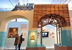"Flagler's Speedway to Sunshine" exhibit includes a re-created Florida East Coast railcar, a scale replica of a section of the Seven Mile Bridge, vintage film footage of the journey from Pigeon Key to Key West, as well as other rare artifacts and memorabilia. Photo by Rob O'Neal/Florida Keys News Bureau